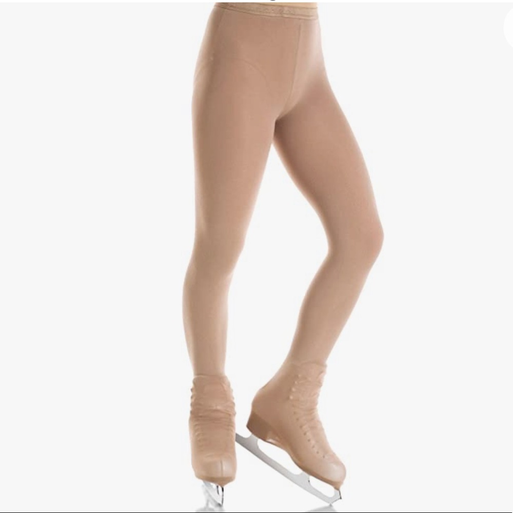 NWT Mondor 3350 Over The Boot Tights In Suntan
